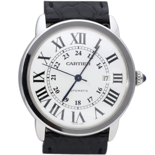 Cartier Ronde Solo - Montre en acier 58 Facettes MT47198