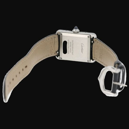 Cartier Tank Must - Montre quartz bracelet cuir 58 Facettes MT47219