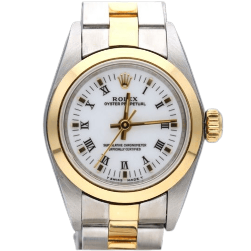 Rolex Oyster Perpetual - Montre Lady en or jaune et acier 58 Facettes MT46912