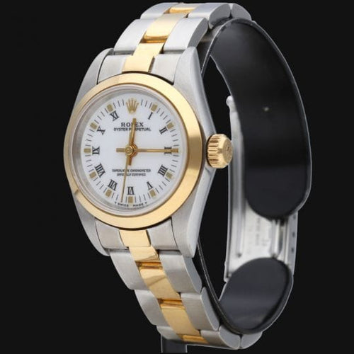 Rolex Oyster Perpetual - Montre Lady en or jaune et acier 58 Facettes MT46912