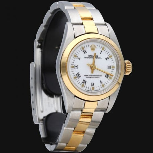 Rolex Oyster Perpetual - Montre Lady en or jaune et acier 58 Facettes MT46912
