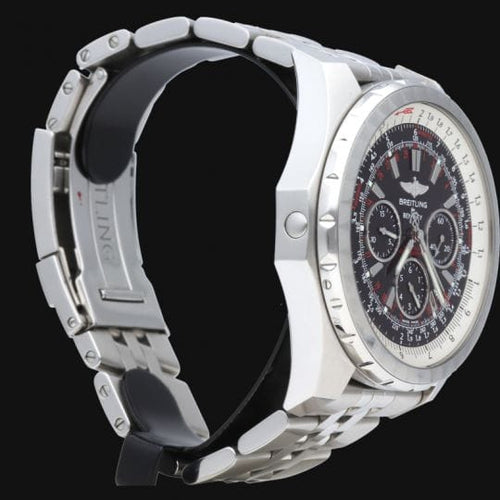 Breitling Bentley Motors T - Montre chronographe GMT en acier 58 Facettes MT47248