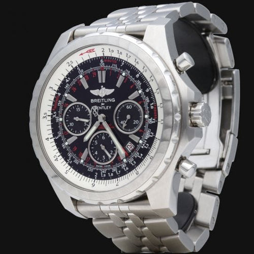Breitling Bentley Motors T - Montre chronographe GMT en acier 58 Facettes MT47248