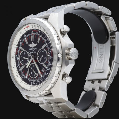 Breitling Bentley Motors T - Montre chronographe GMT en acier 58 Facettes MT47248