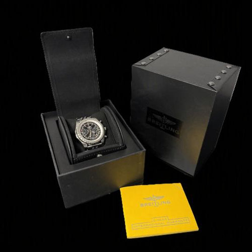 Breitling Bentley Motors T - Montre chronographe GMT en acier 58 Facettes MT47248