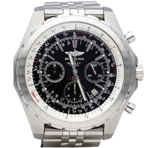 Breitling Bentley Motors T - Montre chronographe GMT en acier 58 Facettes MT47250