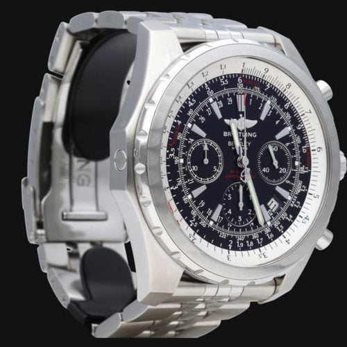 Breitling Bentley Motors T - Montre chronographe GMT en acier 58 Facettes MT47250