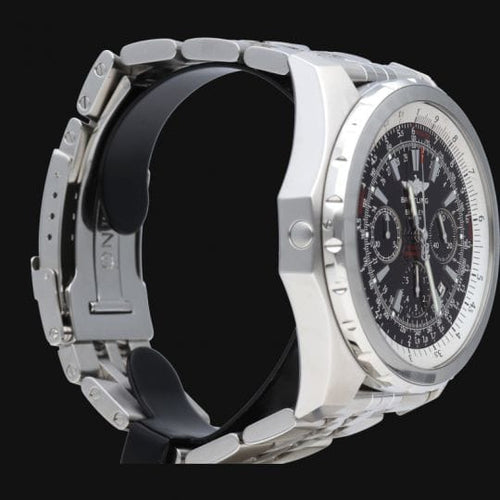 Breitling Bentley Motors T - Montre chronographe GMT en acier 58 Facettes MT47250