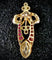 Art Nouveau - Pendentif en or jaune, argent, diamants et rubis 58 Facettes Bague 4