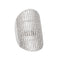 Bague 56 Bague bandeau extra large en or blanc 14 carats et diamants 2,80 ct 58 Facettes G14177