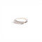 55 Bague demi-éternité portugaise en or blanc 18K et diamants 58 Facettes Q470A(966)