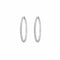 Embrace - Boucles d'oreilles créoles en or blanc 18K et diamants 58 Facettes GER1004WG