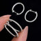 Boucles d'oreilles Embrace - Boucles d'oreilles créoles ovales en or blanc 18K et diamants 58 Facettes GER1004WG