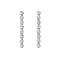 Disco - Boucles d'oreilles tennis en or blanc 18 carats et diamants 58 Facettes GER1022WG