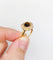 Bague 50 Bague marguerite vintage en or 18k, quartz œil de tigre et perles 58 Facettes A07563