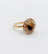 Bague 50 Bague marguerite vintage en or 18k, quartz œil de tigre et perles 58 Facettes A07563