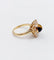 Bague 50 Bague marguerite vintage en or 18k, quartz œil de tigre et perles 58 Facettes A07563