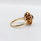 Bague 50 Bague marguerite vintage en or 18k, quartz œil de tigre et perles 58 Facettes A07563