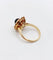 Bague 50 Bague marguerite vintage en or 18k, quartz œil de tigre et perles 58 Facettes A07563