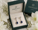 Boucles d'oreilles Boucles d'oreilles en platine avec saphirs cabochons et diamants 58 Facettes 50476