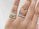 52 Bague triple jonc en or bicolore et diamants 58 Facettes 33502