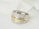 52 Bague triple jonc en or bicolore et diamants 58 Facettes 33502