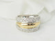 52 Bague triple jonc en or bicolore et diamants 58 Facettes 33502