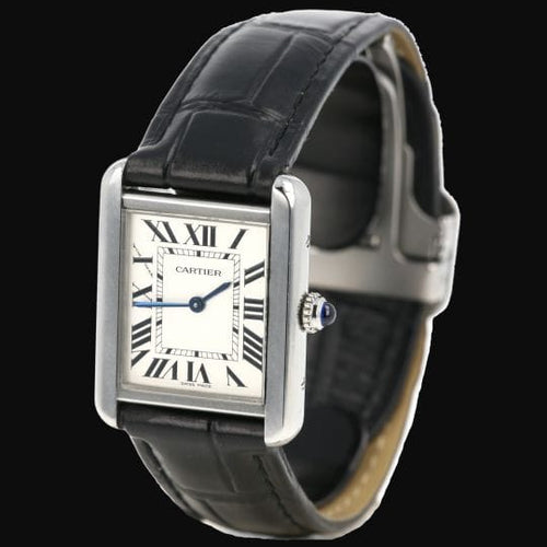 Cartier Tank Solo - Montre quartz bracelet cuir 58 Facettes MT47216