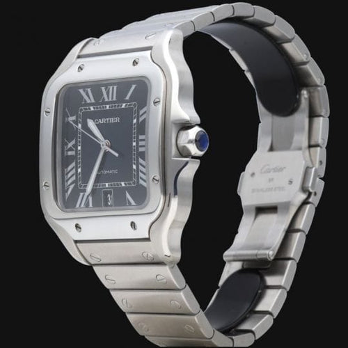 Cartier Santos - Montre en acier 58 Facettes MT47335