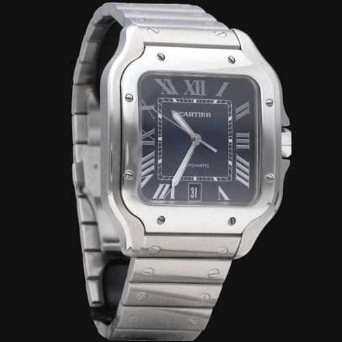 Cartier Santos - Montre en acier 58 Facettes MT47335