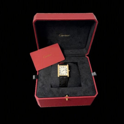 Cartier Tank Solo MM - Montre en or jaune et acier 58 Facettes MT47341
