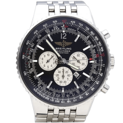 Breitling Navitimer - Montre chronographe en or jaune et acier 58 Facettes MT47266