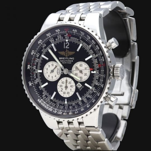 Breitling Navitimer - Montre chronographe en or jaune et acier 58 Facettes MT47266