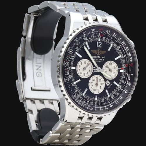 Breitling Navitimer - Montre chronographe en or jaune et acier 58 Facettes MT47266