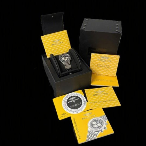 Breitling Navitimer - Montre chronographe en or jaune et acier 58 Facettes MT47266
