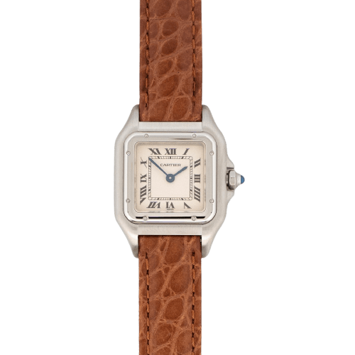 Cartier Panthère - Montre SM en acier cadran ivoire romain 58 Facettes 555