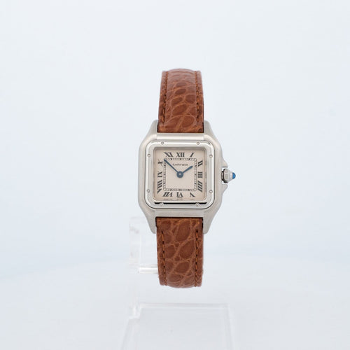 Cartier Panthère - Montre SM en acier cadran ivoire romain 58 Facettes 555