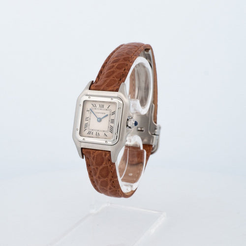 Cartier Panthère - Montre SM en acier cadran ivoire romain 58 Facettes 555