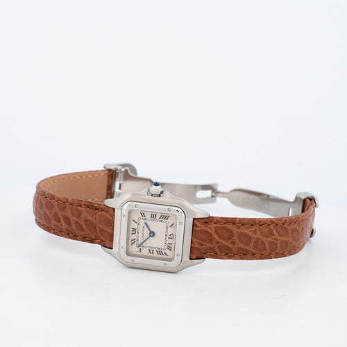 Cartier Panthère - Montre SM en acier cadran ivoire romain 58 Facettes 555