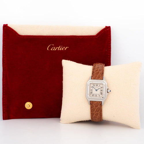 Cartier Panthère - Montre SM en acier cadran ivoire romain 58 Facettes 555