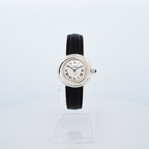 Cartier Must Trinity - Montre en argent à cadran romain argenté 58 Facettes 557
