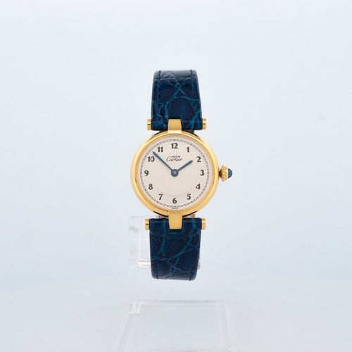 Cartier Must Vendôme - Montre SM en vermeil cadran ivoire Breguet 58 Facettes 558