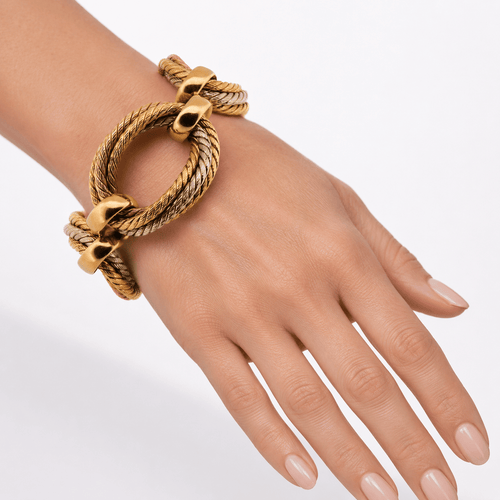 Weingrill - Bracelet en or jaune, rose et blanc 18 ct 58 Facettes BR138 '(051619)