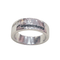 57 Bague en or blanc 18k, diamants et diamants noirs 58 Facettes S404