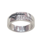 57 Bague en or blanc 18k, diamants et diamants noirs 58 Facettes S404