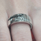 57 Bague en or blanc 18k, diamants et diamants noirs 58 Facettes S404
