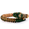 Bracelet vintage serpent en or 14 kt avec diamants et rubis 58 Facettes BR136 '(02459)
