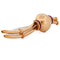 Broche vintage en or jaune 18 kt et rubis 58 Facettes SP81 '(00019)