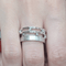 55 Bague en or blanc et diamants taille brillant 58 Facettes S403
