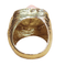 53 Bague en or 18k avec corail peau d’ange et diamants 58 Facettes T372
